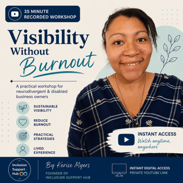 Visibility Without Burnout: 35 Minute Recorded Workshop